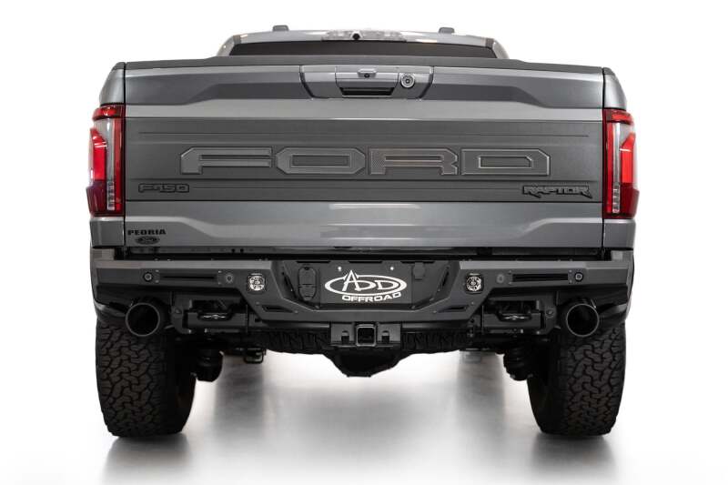 Ford F150 Raptor Bumper - Rear - Addictive Desert Designs - Rock Fighter - Hammer Black - `21-`27